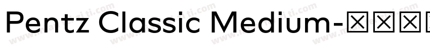 Pentz Classic Medium字体转换